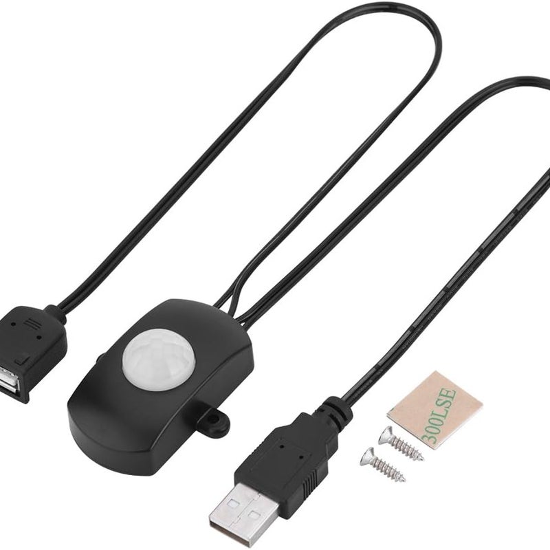 Mini detektor ruchu PIR z włącznikiem i czujnikiem obecności do oświetlenia LED DIY z interfejsem USB