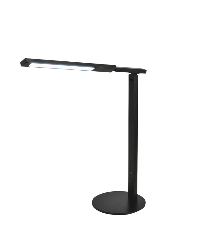 Ideal Fabas Luce lampa stołowa LED 10 W, czarna, dotykowe ściemnianie CCT 3000-6000 K, nowoczesny design