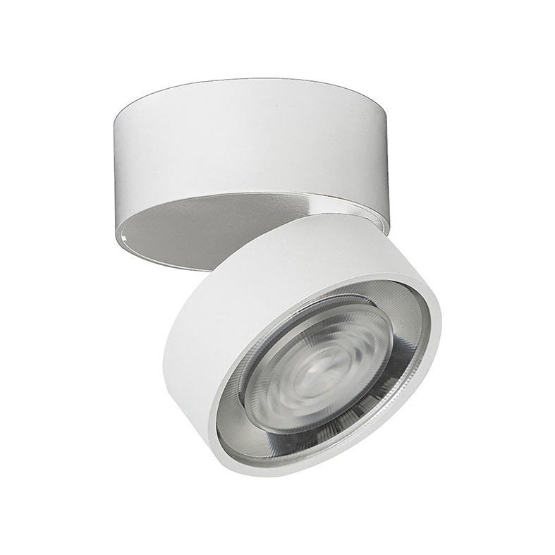 Otwór - lampa ścienna/sufitowa LED 13W, 3000K CRI90, IP20, optyka 38°, ściemnialna, aluminium, wykończenie białe/białe - Rossini Group