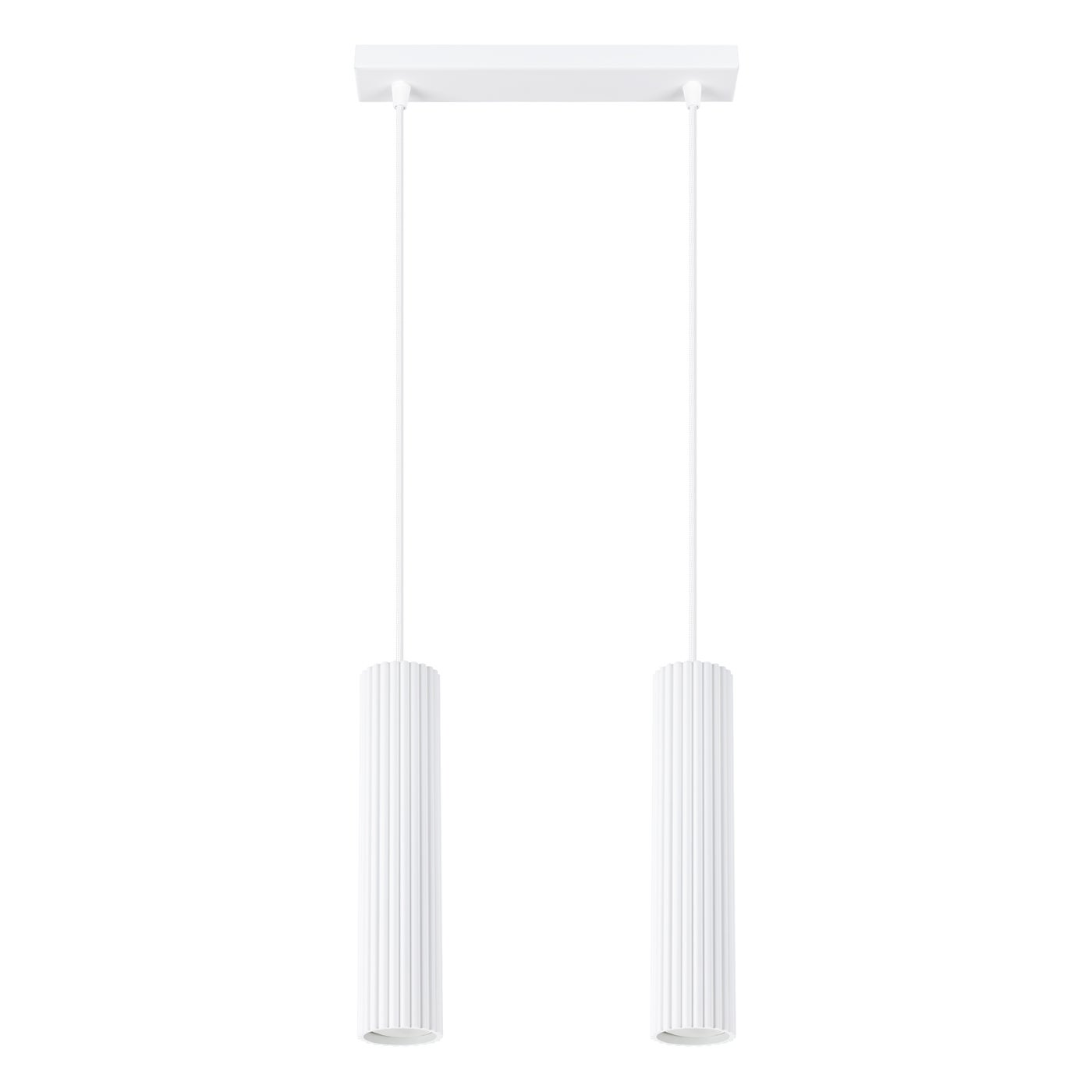 Lampa wisząca GRAVIO biała 2xGU10x10W aluminium wym:90x30x6,5cm IP20 Pure Lume