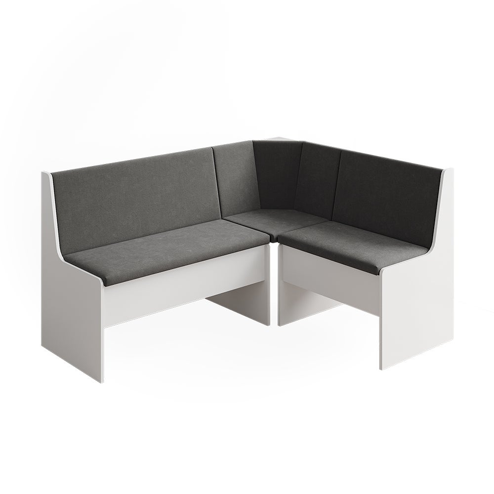 Vicco Ławka narożna do jadalni Ramon, Biały, 150 x 51 cm z miejscem do przechowywania