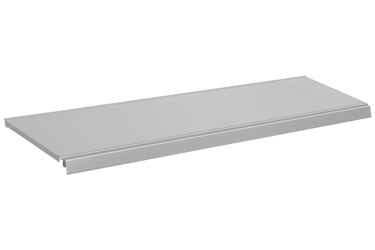 Półka do regału sklepowego metalowa 20x66.5cm jasny szary KTD