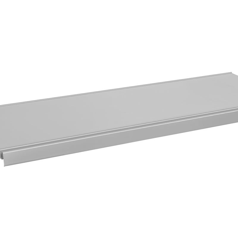 Półka do regału sklepowego metalowa 20x66.5cm jasny szary KTD