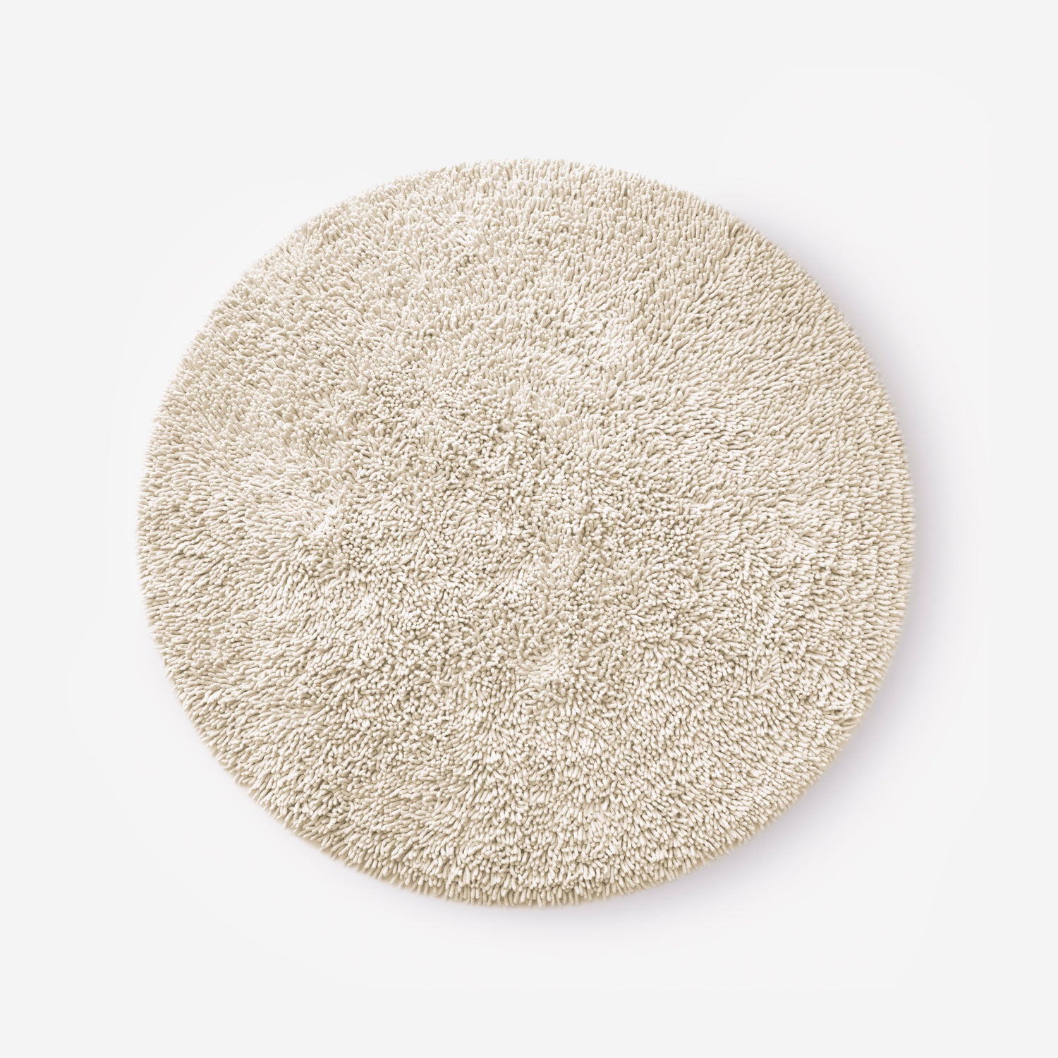 Dywan okrągły dziecięcy bawełniany Spring Ivory Ø140 cm | Dywanik ręcznie wykonany beżowy
