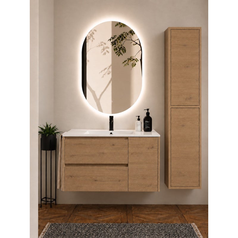 Szafka łazienkowa z umywalką ORIGENBATH ITACA bez lustra 120x45 cm 1 umywalka estepa z kolumną