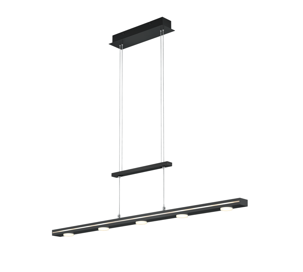 Żyrandol LED LACAL czarny Trio 379190732