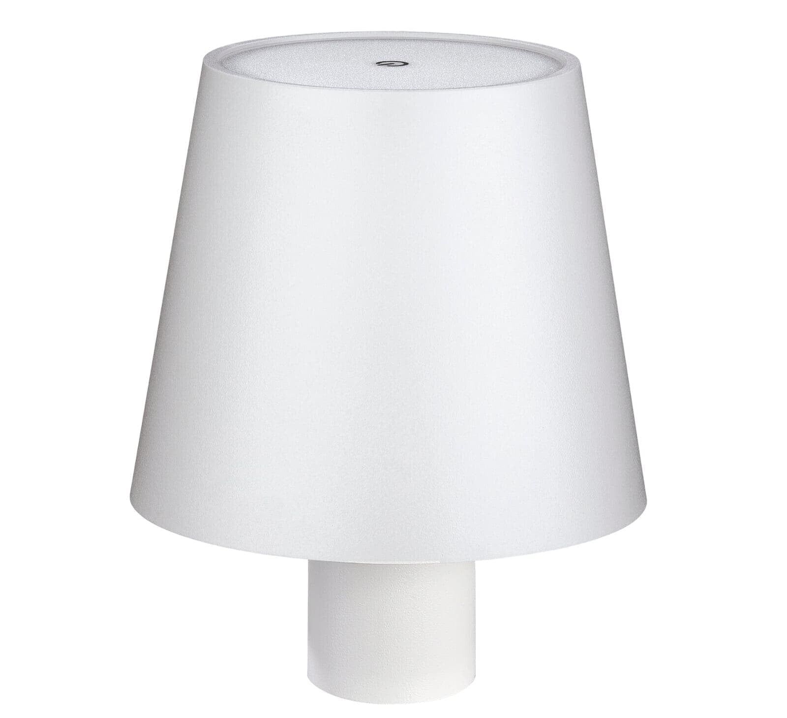 Przenośna, akumulatorowa i regulowana lampa stołowa, cylindryczna lampa stołowa z czujnikiem dotykowym, światło trójkolorowe, biała