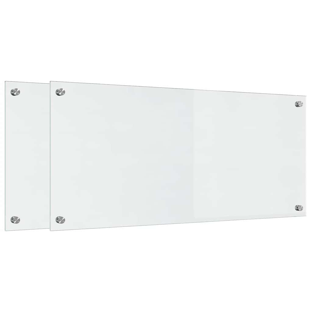 2x Panel Szklany do Kuchni Przezroczysty Hartowany Odporny na Ciepło