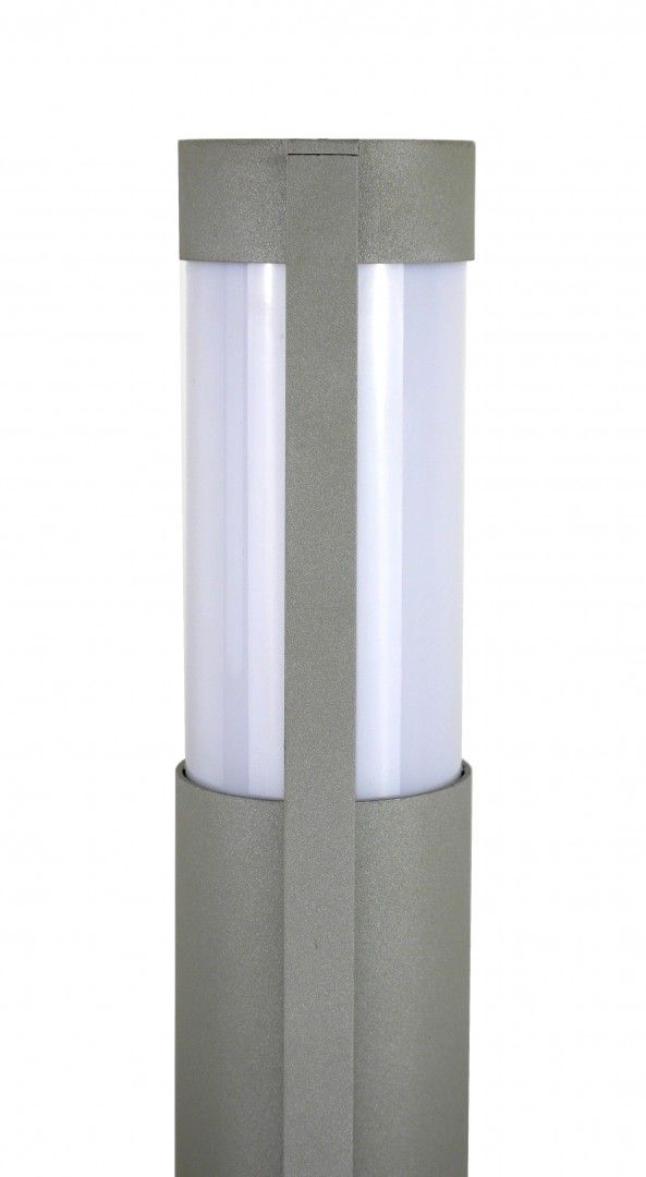 Lampa ogrodowa stojąca Elis srebrna 1xE27x60W IP54 wym: 65 x 14,5 x 9 cm aluminium SU-MA