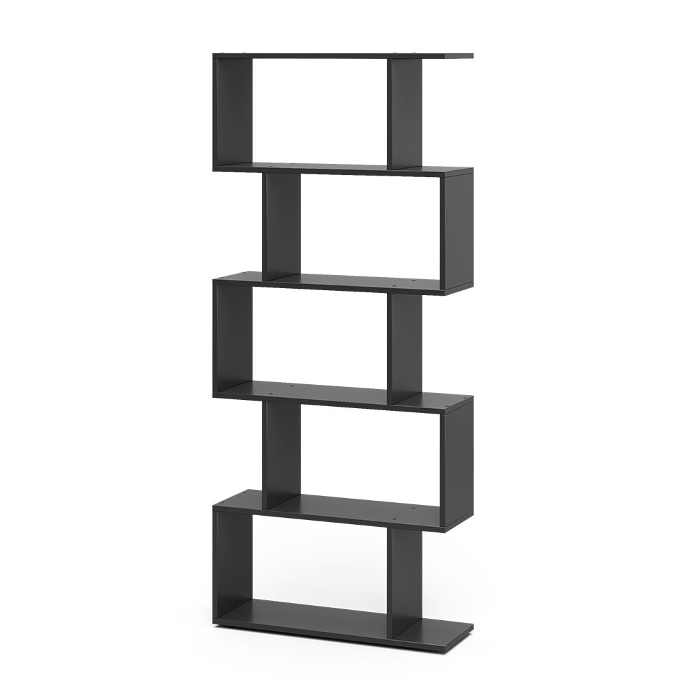 Vicco Room Divider Levio, Czarny, 70 x 164.1 cm 5 przedziałów