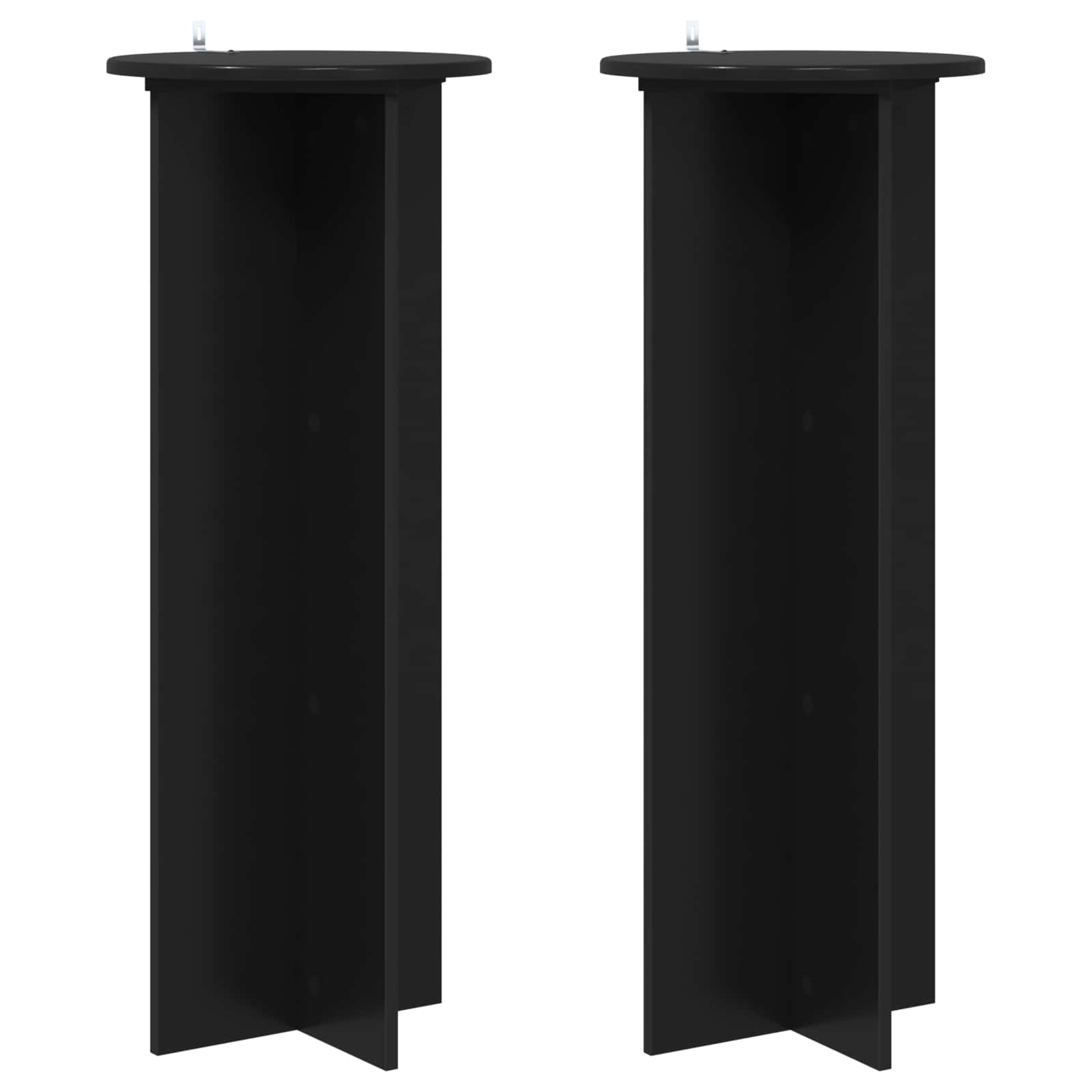 2x Stojak na Rośliny 100 cm Czarny do Salonu