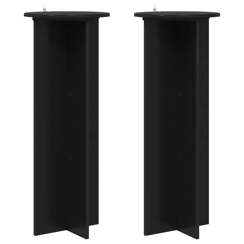2x Stojak na Rośliny 100 cm Czarny do Salonu