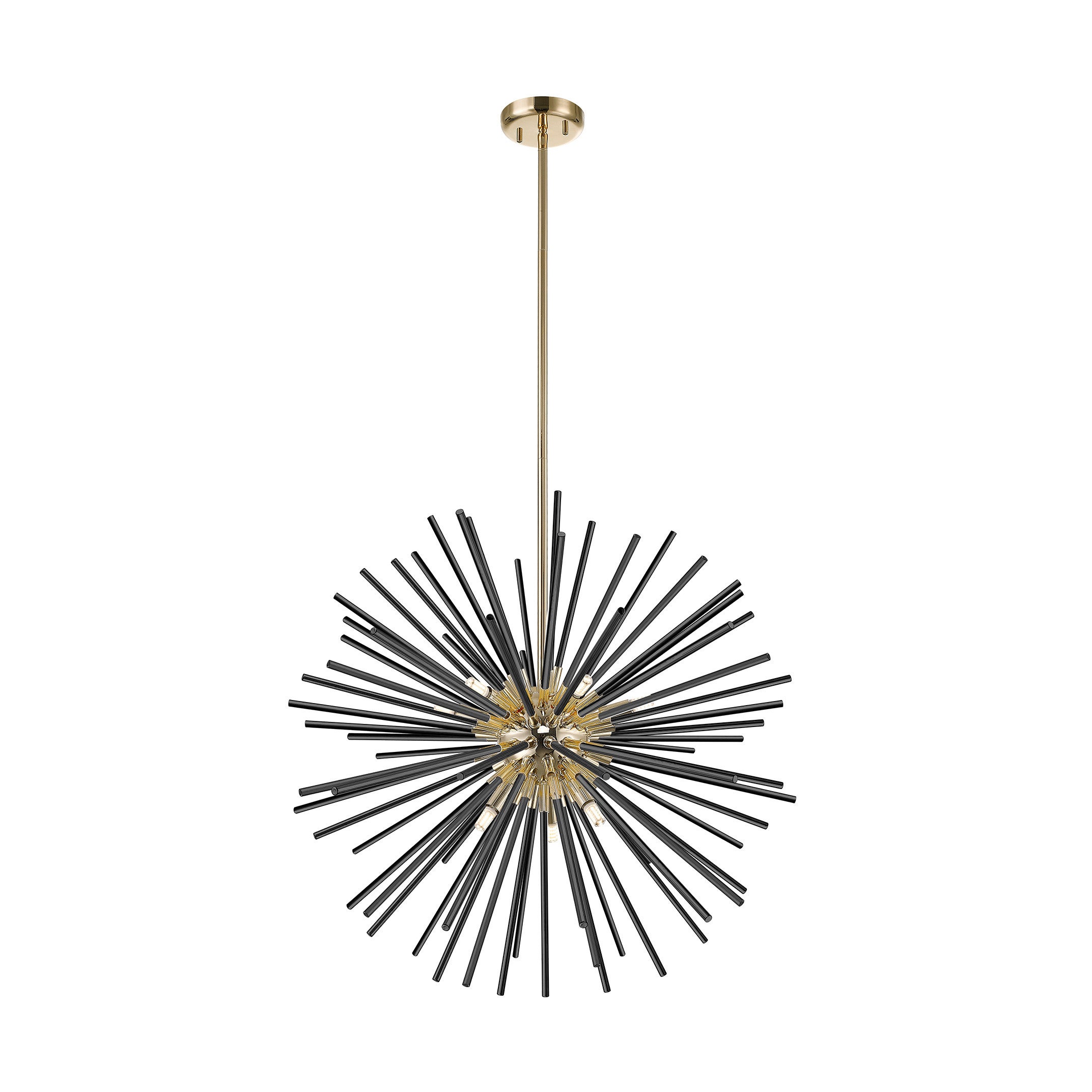 Żyrandol nowoczesny czarno-złoty URCHIN 9xG9 Zuma Line P0491-09C-F7BC
