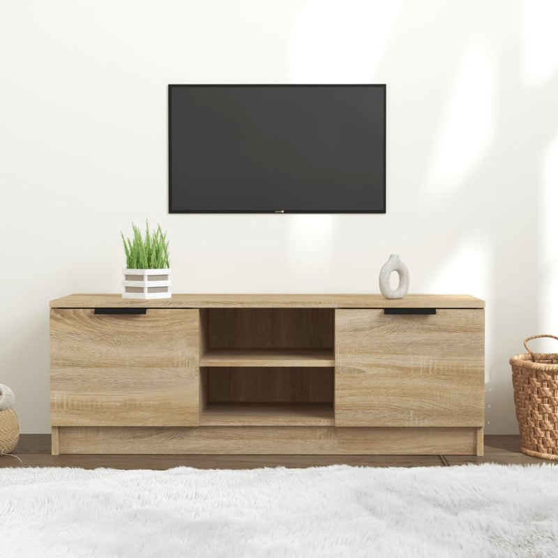 Szafka pod telewizor, dąb sonoma, 102x35x36,5 cm vidaXL