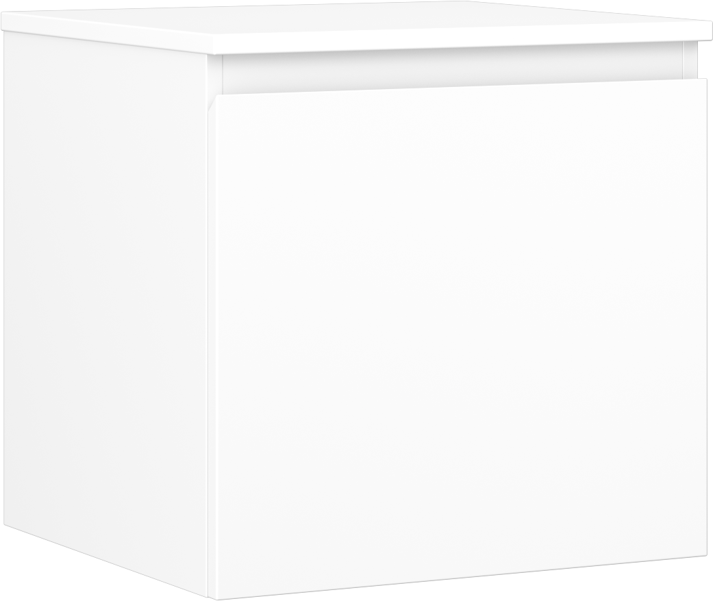 Mexen Orio szafka łazienkowa podumywalkowa 50 cm z blatem, 1 szuflada, biała mat - 91A10-05047-1-BFC01