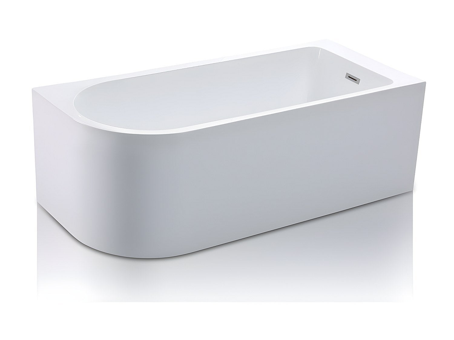Narożna wanna - 240L - 170 x 75 x 58cm - Biały - Narożnik prawostronny - ANIKA