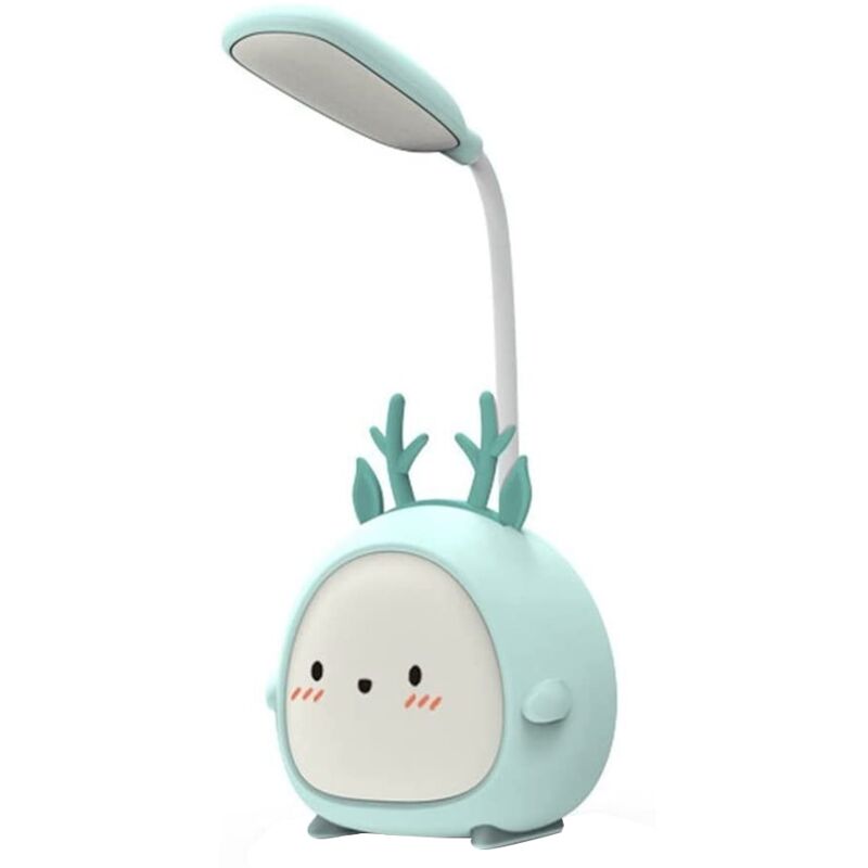 Lampka biurkowa LED, ładowana przez USB, przenośna, zielona