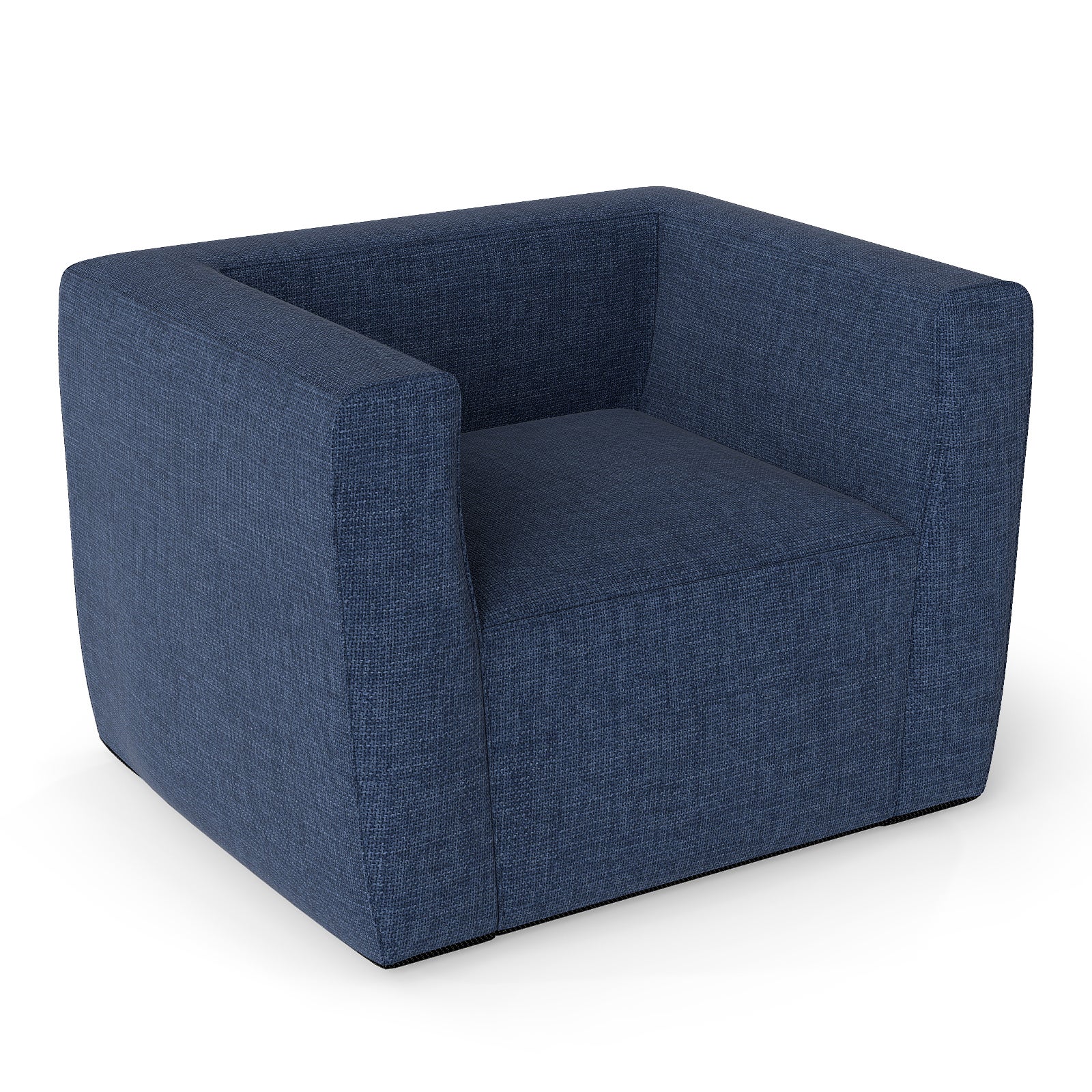 Nadmuchiwana sofa przenośna, pokrowiec odpinany, szerokie podłokietniki, do salonu, biura i sypialni (niebieski)