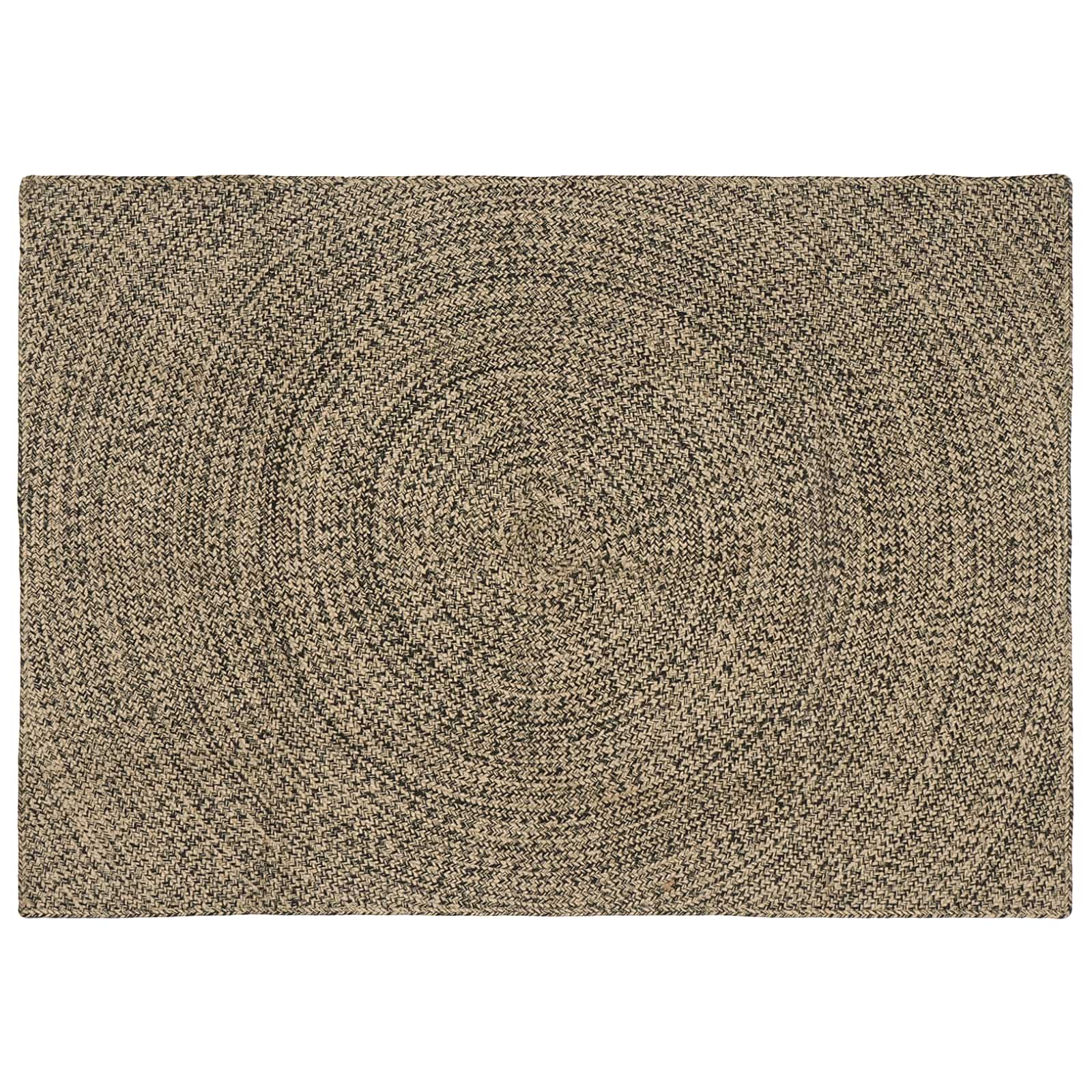 Dywany pokojowe Naturalny i czarny 120 x 170 cm Juta