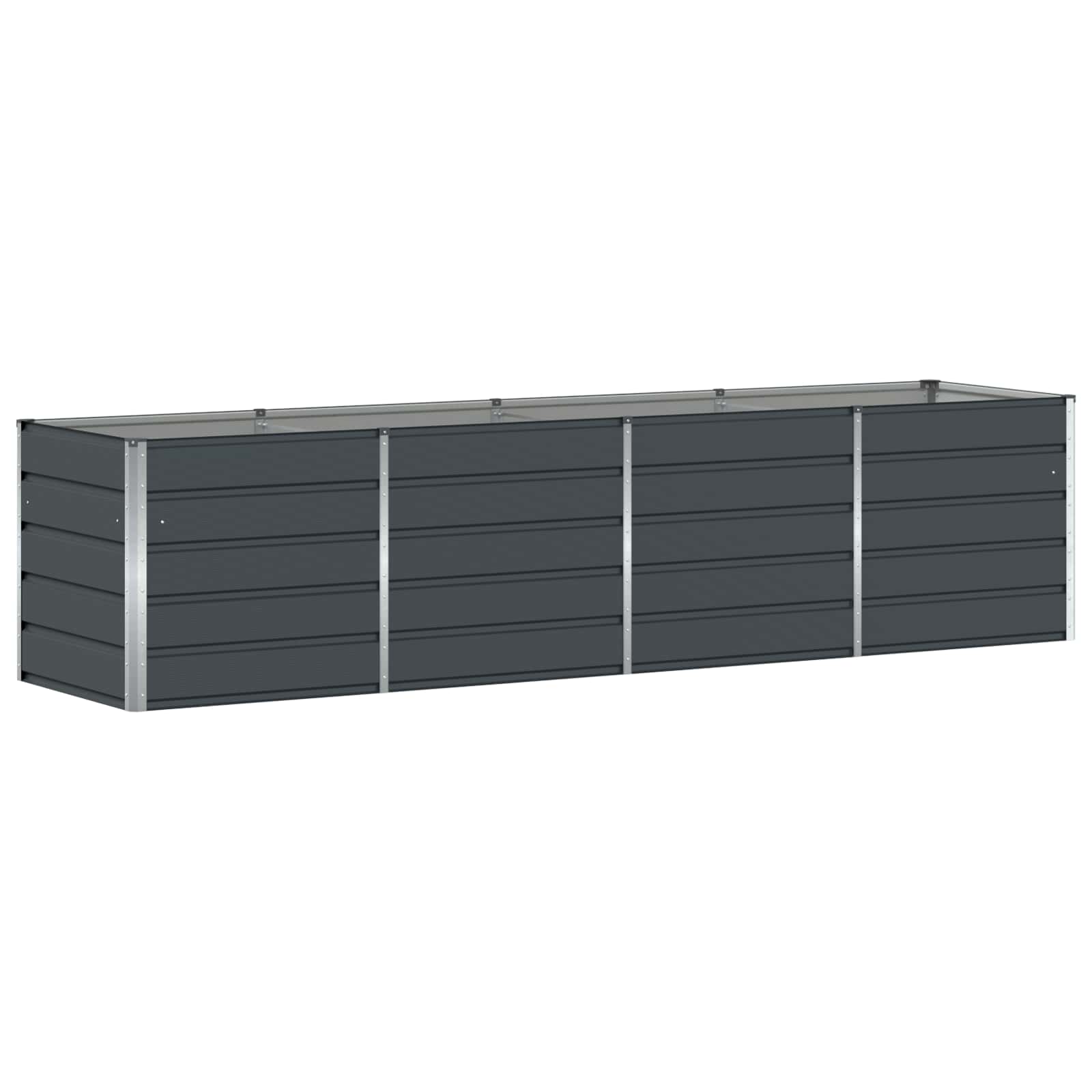 Donica Antracyt 320 x 80 x 75 cm Stal