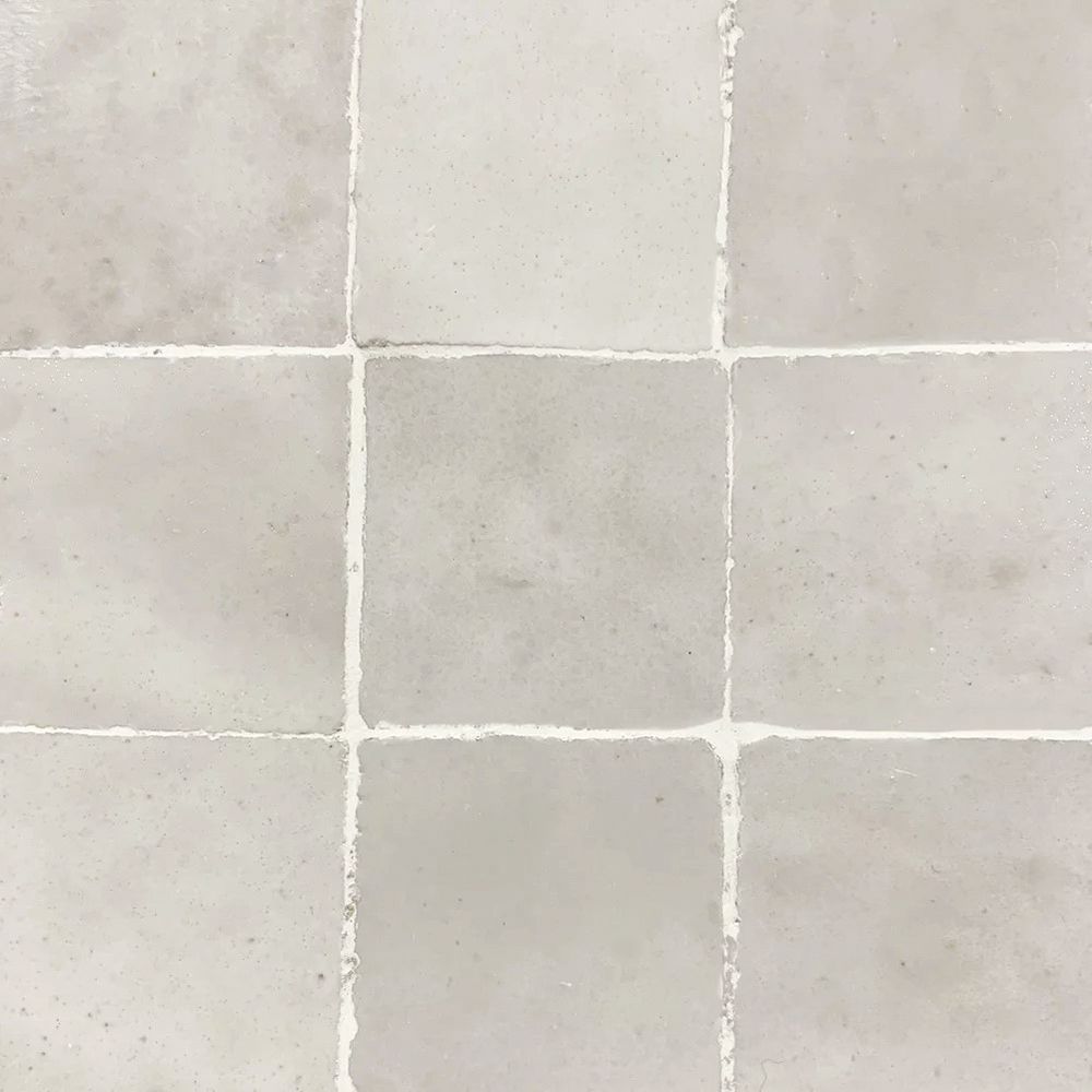 Zellige "Lychee" – patchwork płytek Zellige w kolorze bianche 10×10 cm – 100 szt., 1 m² – płytki ścienne do łazienek i kuchni.