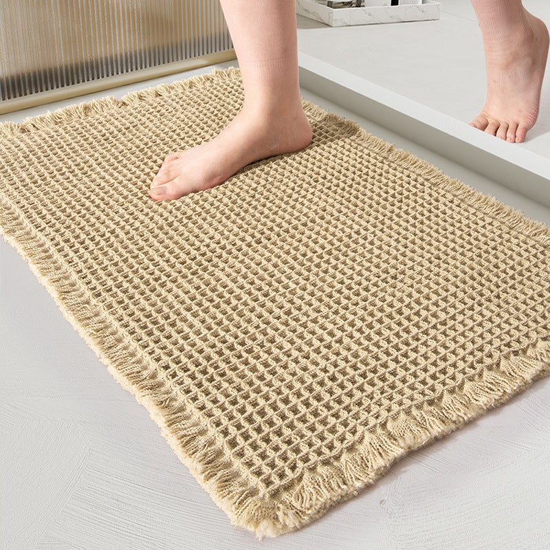 Chłonne, antypoślizgowe maty łazienkowe w kolorze khaki, chłonne, antypoślizgowe maty łazienkowe (46 CM * 77 CM)