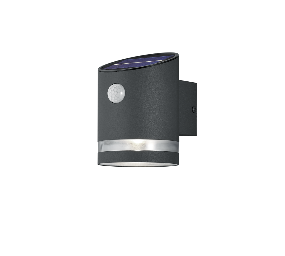 Lampa elewacyjna kinkiet zewnętrzny SALTA - CZUJNIK RUCHU - SOLAR antracyt RL R22231142