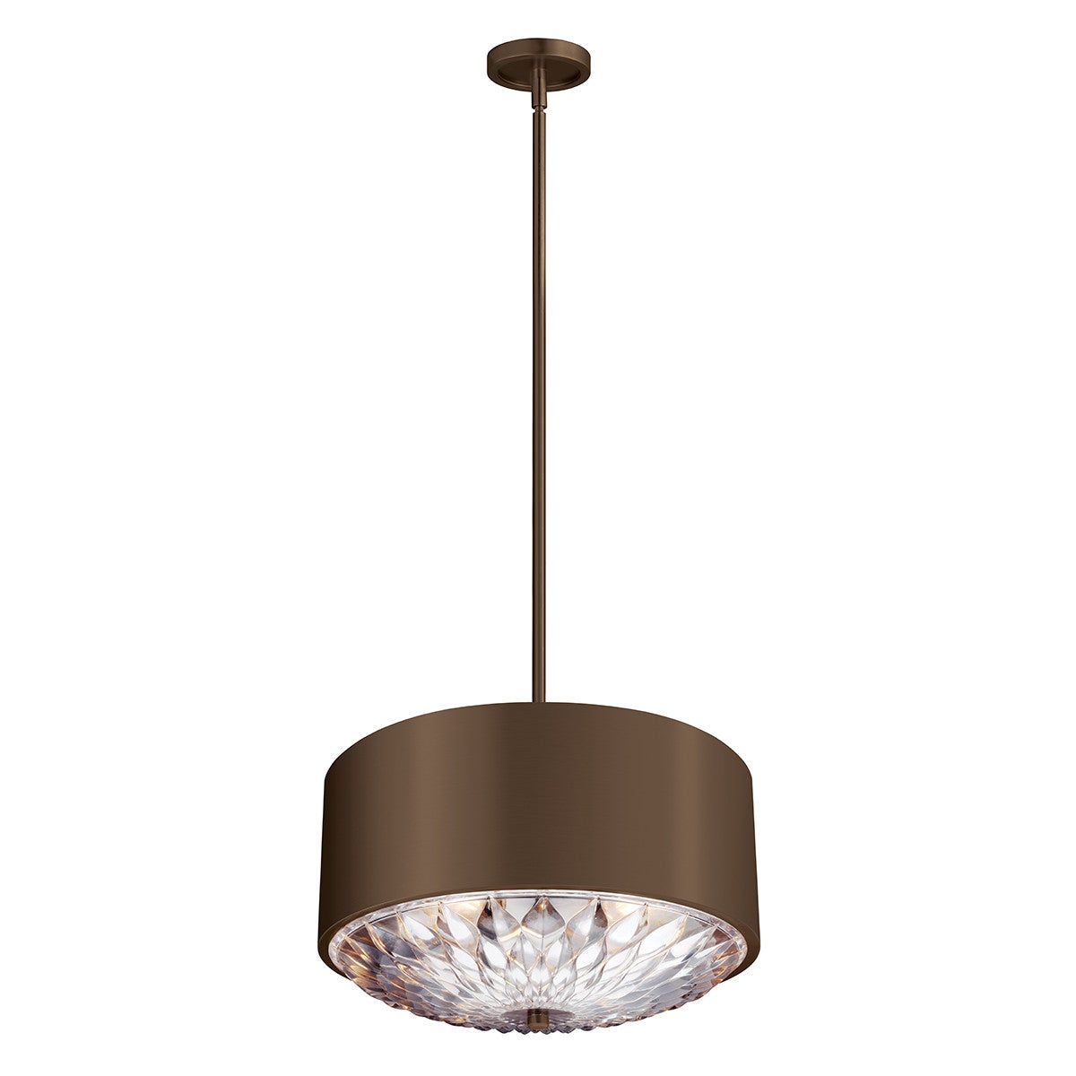 Lampa wisząca postarzany mosiądz z kryształkami Botanic 4xE27 60W Feiss