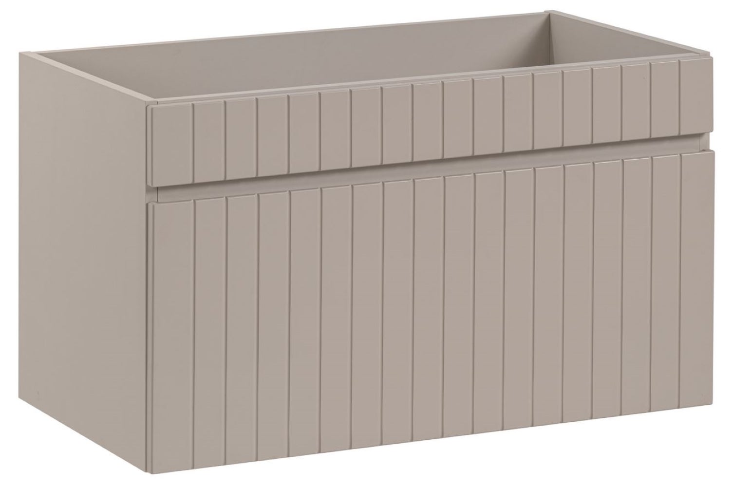 Szafka łazienkowa ICONIC 80 cm kaszmir ryflowany front