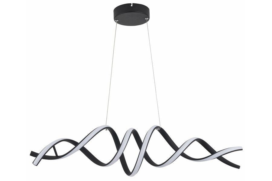 Lampa wisząca Quoto LED 40W Odcienie bieli 3200lm czarna wym: 120 x 80 x 20 cm Reality