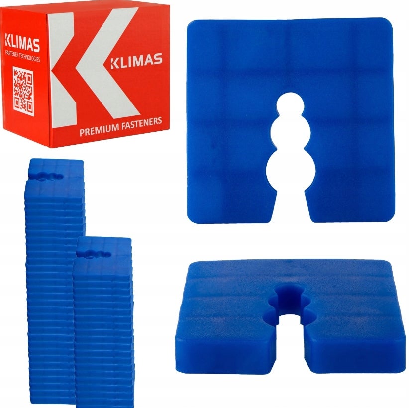 Podkładki dystansowe plastikowe 8 mm 50 szt. do poziomowania Klimas DW