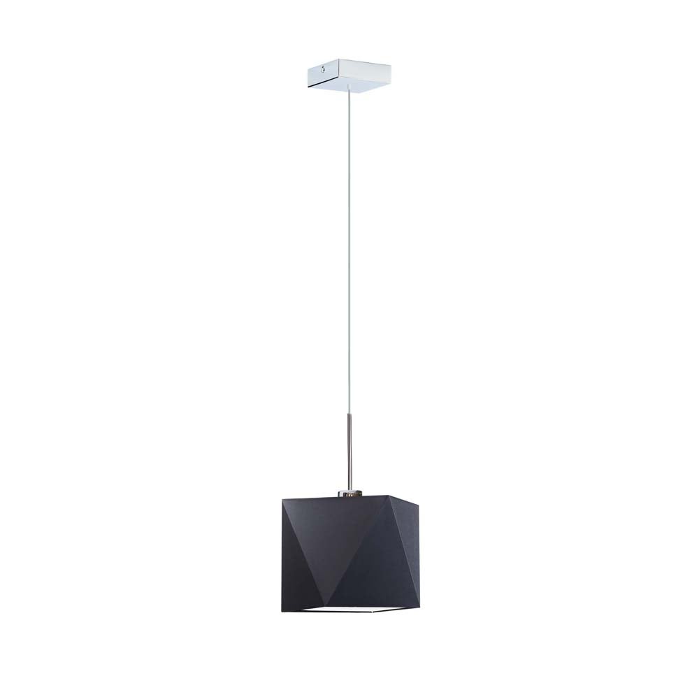 Lampa wisząca zwis żyrandol sufitowa z abażurem mały diament BURNE Z1
