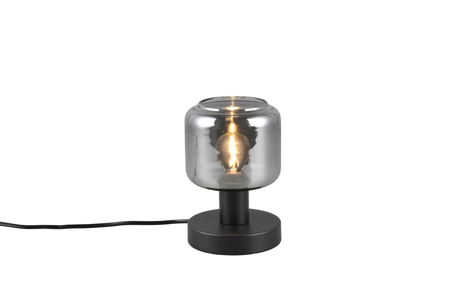 Lampa stołowa MATARO 1xE14x10W metal czarna wym:18x12x12cm IP20 Trio