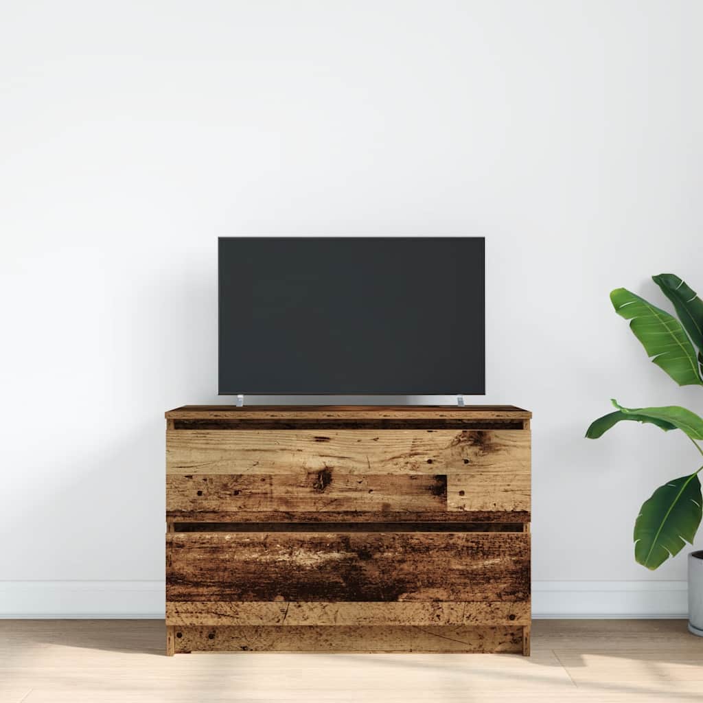 Szafka RTV Stare drewno 80x35x54 cm Drewno klejone
