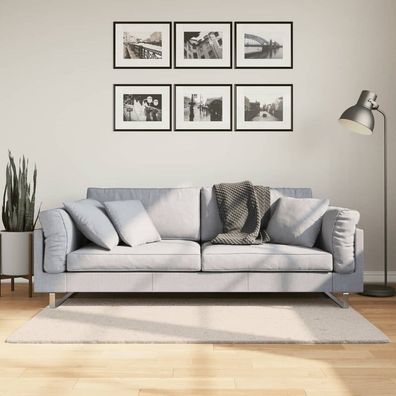 Dywan HUARTE z krótkim włosiem, beżowy, 80x150 cm vidaXL