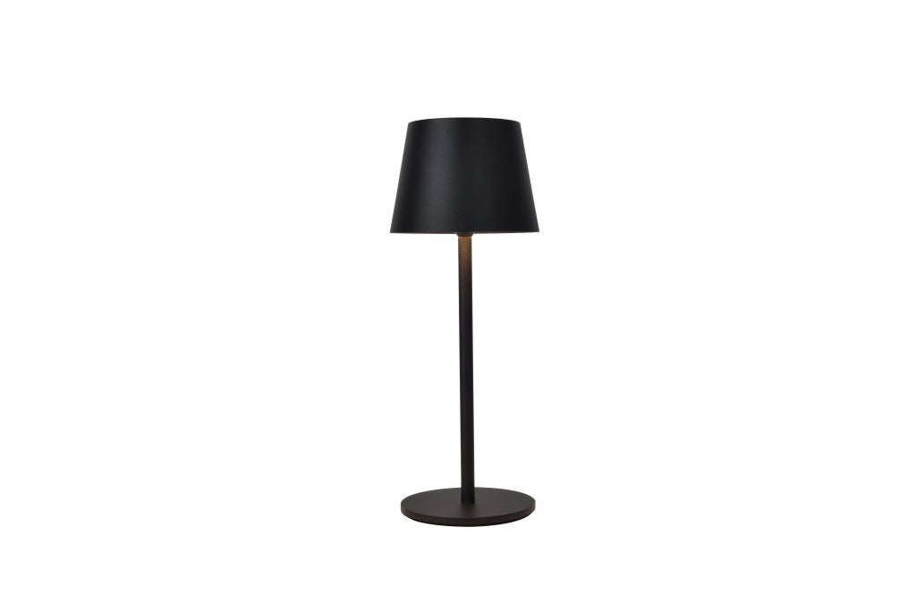 Bezprzewodowa lampa stołowa LED ROBLE Outdoor, matowa czerń, 3000 K