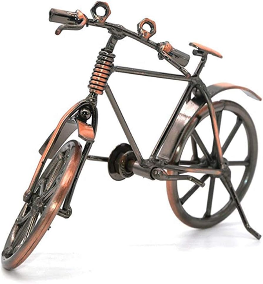 Kreatywny model roweru z kutego żelaza, Vintage Art bike do dekoracji biura w domu, dekoracja domu, mały prezent dla miłośników rowerów