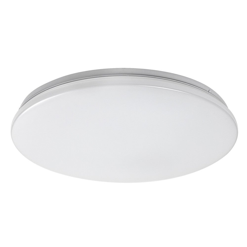 Plafon łazienkowy LED 24W 1850lm 4000K Okrągły Biały Metal IP44 Ø375mm