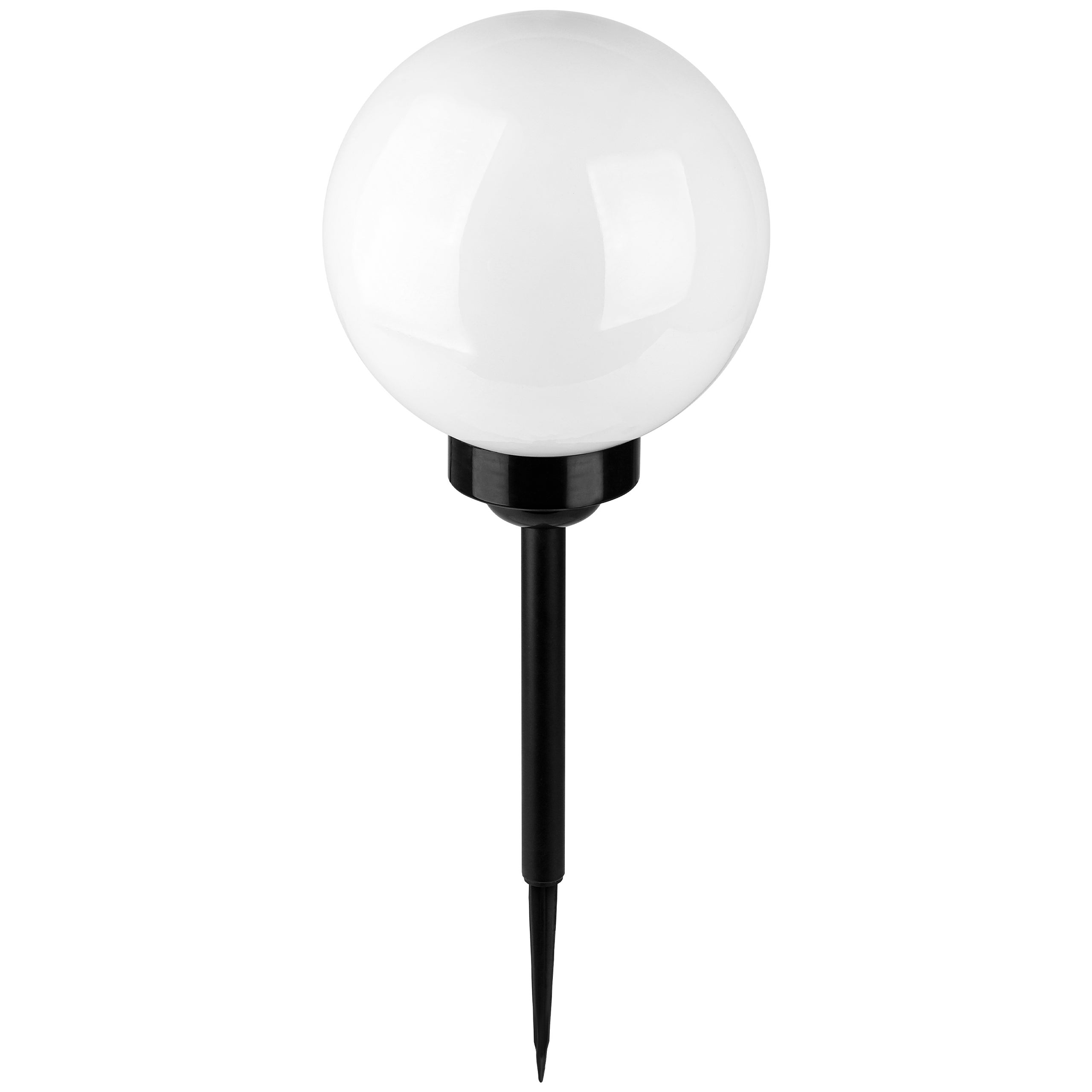 Lampa ogrodowa solarna LED kula 20cm 6500K zimna biel wbijana IP44 MasterLED
