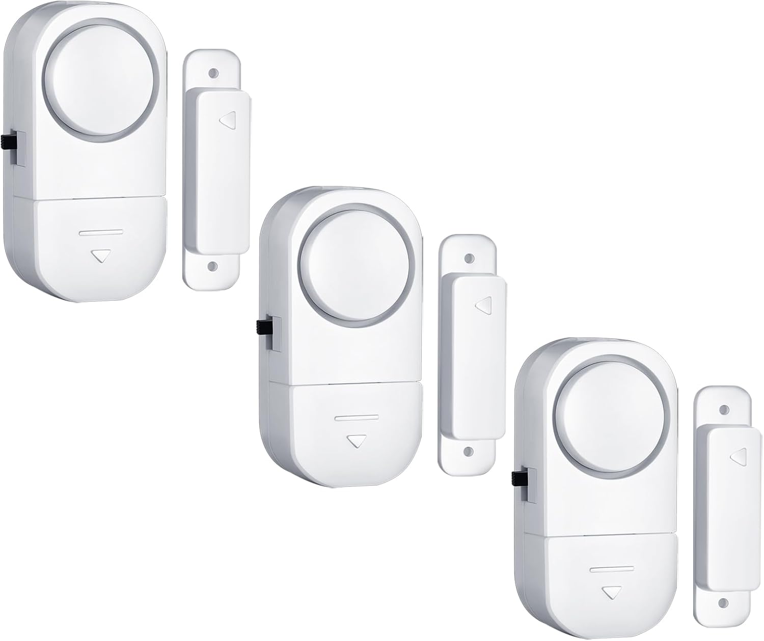Zestaw 3 alarmów do drzwi i okien, alarmy do drzwi o głośności 95 dB zapewniające bezpieczeństwo dzieci, bezprzewodowy alarm antykradzieżowy do drzwi