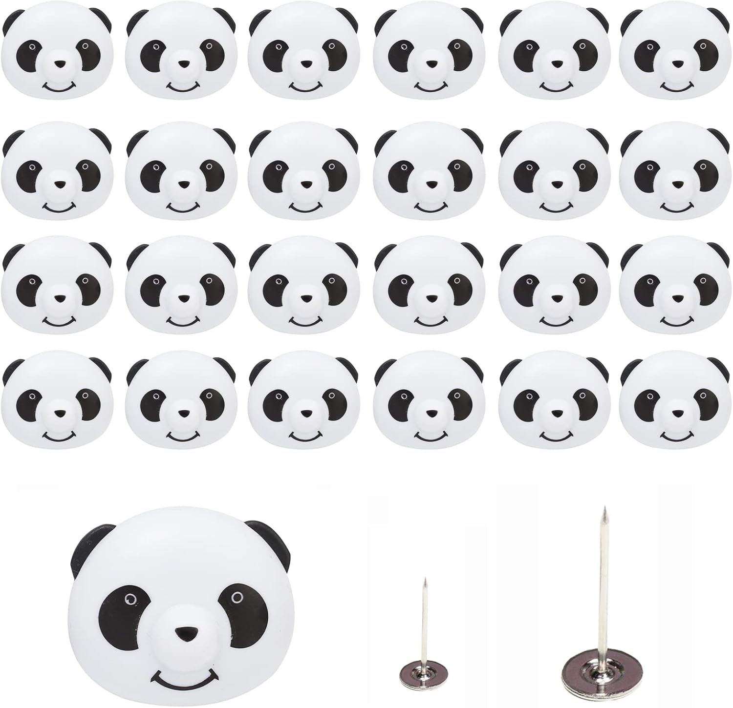 Zestaw 24 Klipsów do Kołdry Panda – Urocze Plastikowe Klamerki do Poszewek i Bielizny