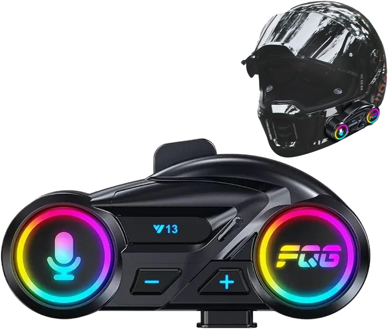 Bezprzewodowy kask motocyklowy z głośnikami, wodoodporny, z redukcją hałasu, słuchawkami o pojemności 800 mAh do jazdy na rowerze, snowboardzie, narta