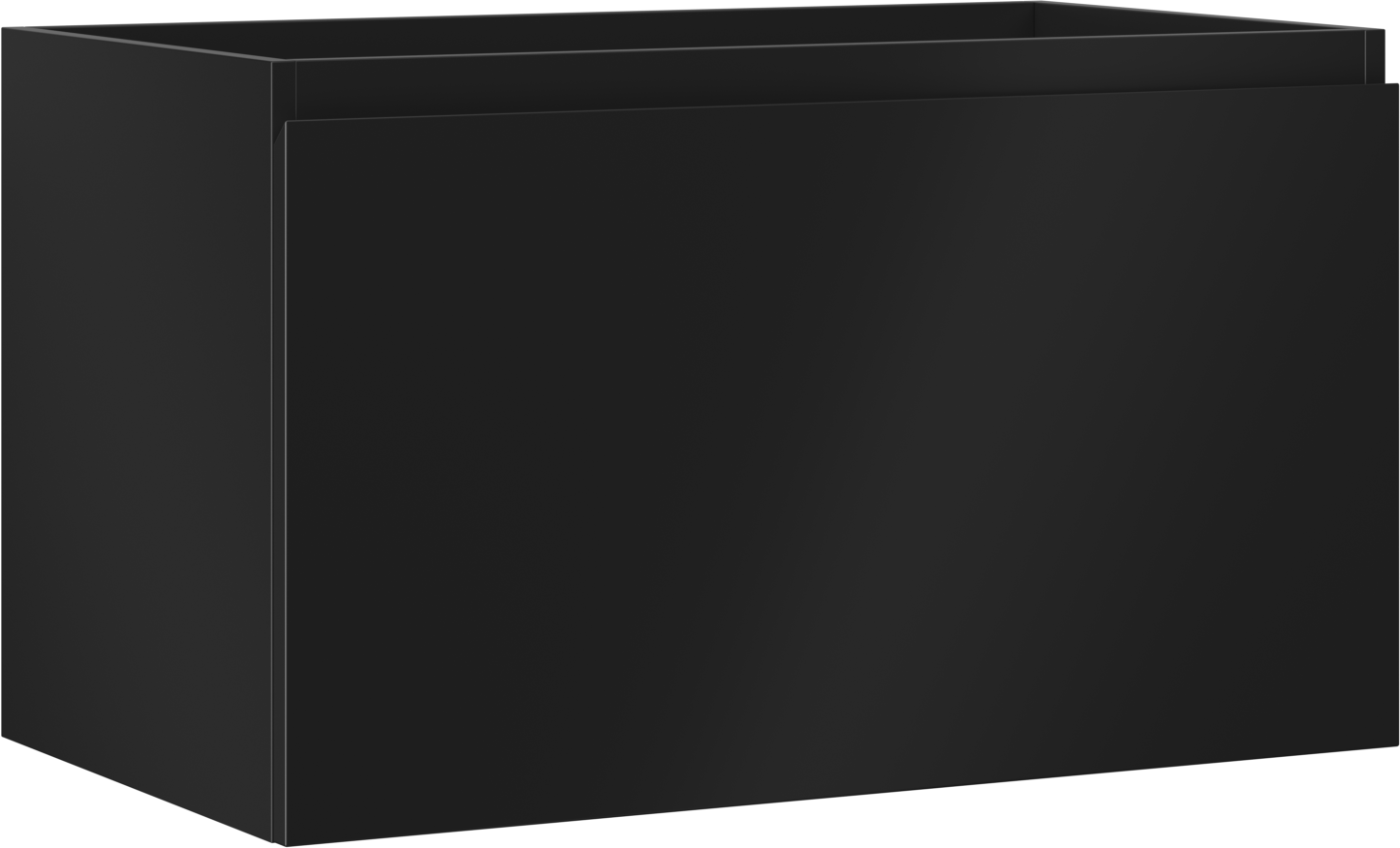 Mexen Orio szafka łazienkowa podumywalkowa 80 cm, 1 szuflada, czarna mat - 91A10-08047-1-BF71