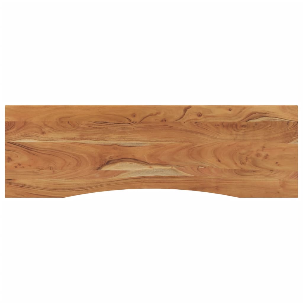 Blat Drewniany Akacjowy Lity 25 mm do Biurka 140x50 cm Prostokątny