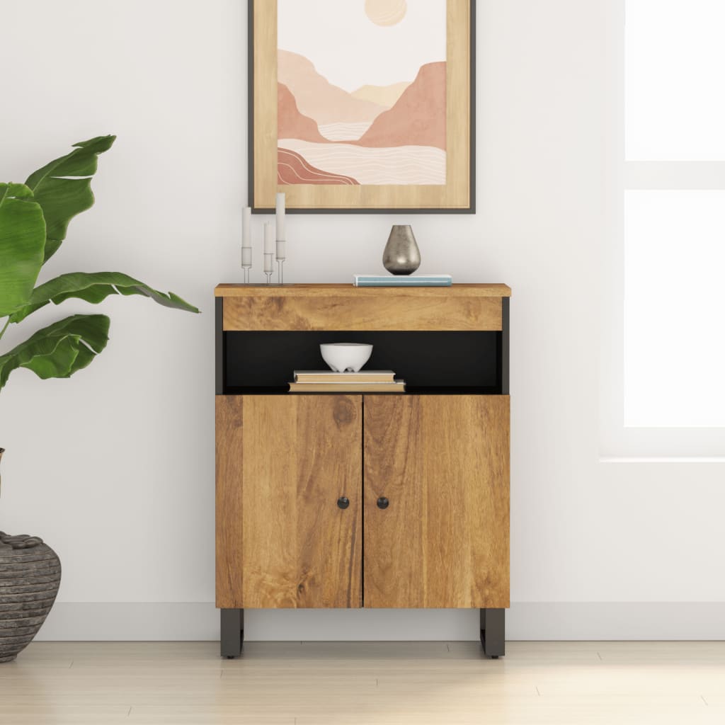 vidaXL Szafka z 2 drzwiczek, 60x33x75 cm, lite drewno mango