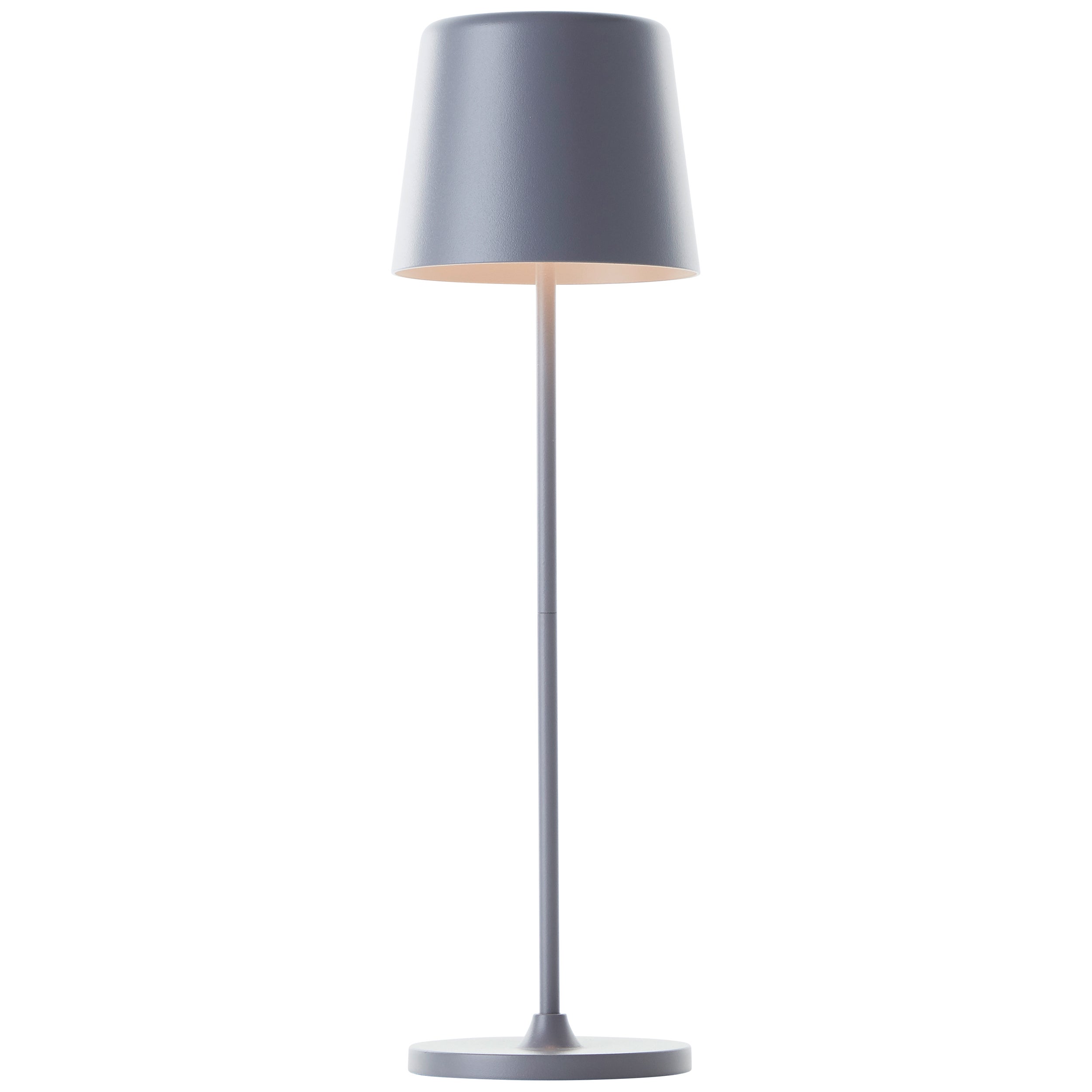 Lampa stołowa ogrodowa LED Brilliant Kaami, 37 cm, matowy metal szary, zintegrowana dioda LED 2 W