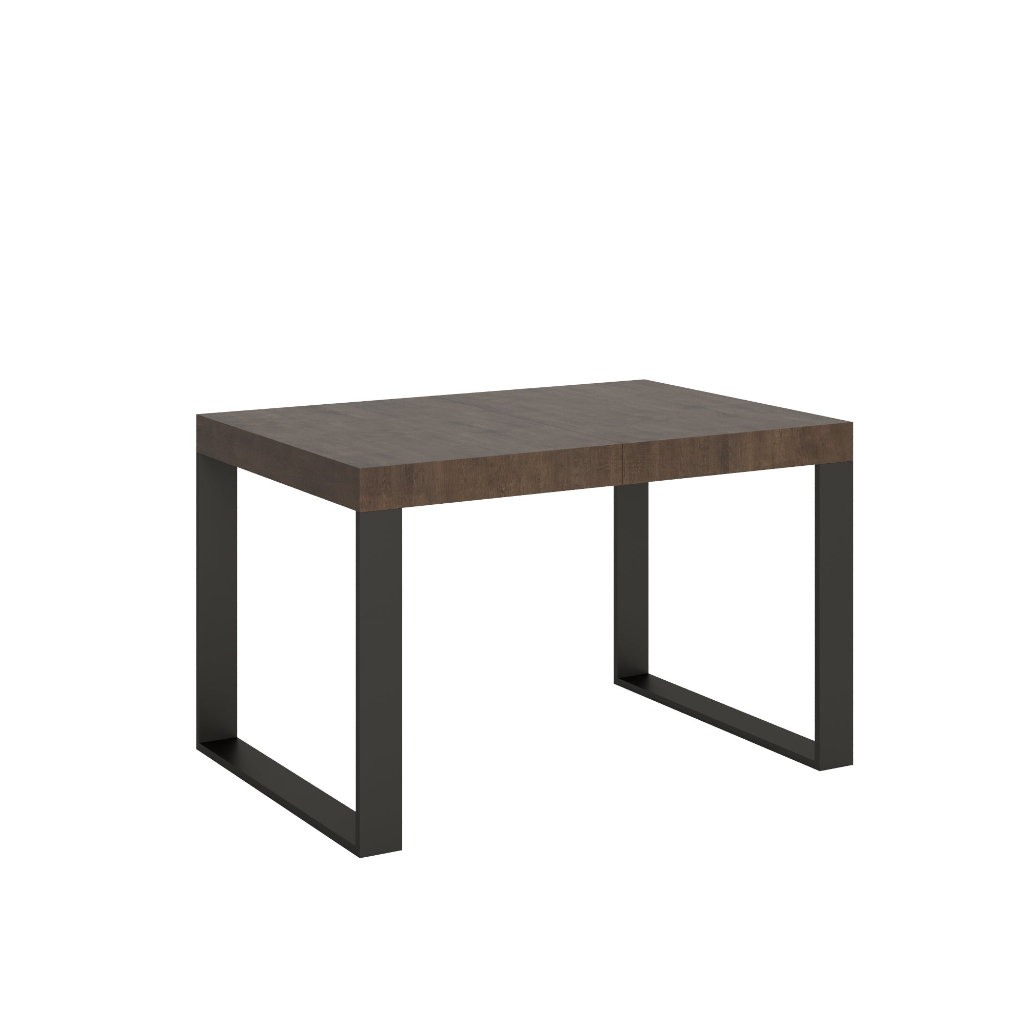 Stół rozkładany 120/380x90 cm Tecno Premium orzech z nogami antracytowymi
