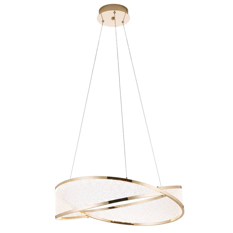 Lampa Sufitowa Wisząca Toolight G136-Cp Złoty 50Cm