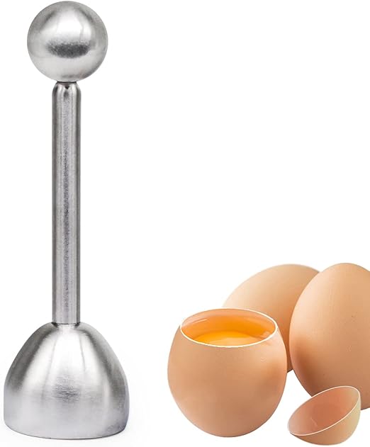 Krajalnica do jajek narzędzie do jajek ze stali nierdzewnej otwieracz skorupek jajek obcinak skorupek jajek twardo miękko separator skorupek jaj domu
