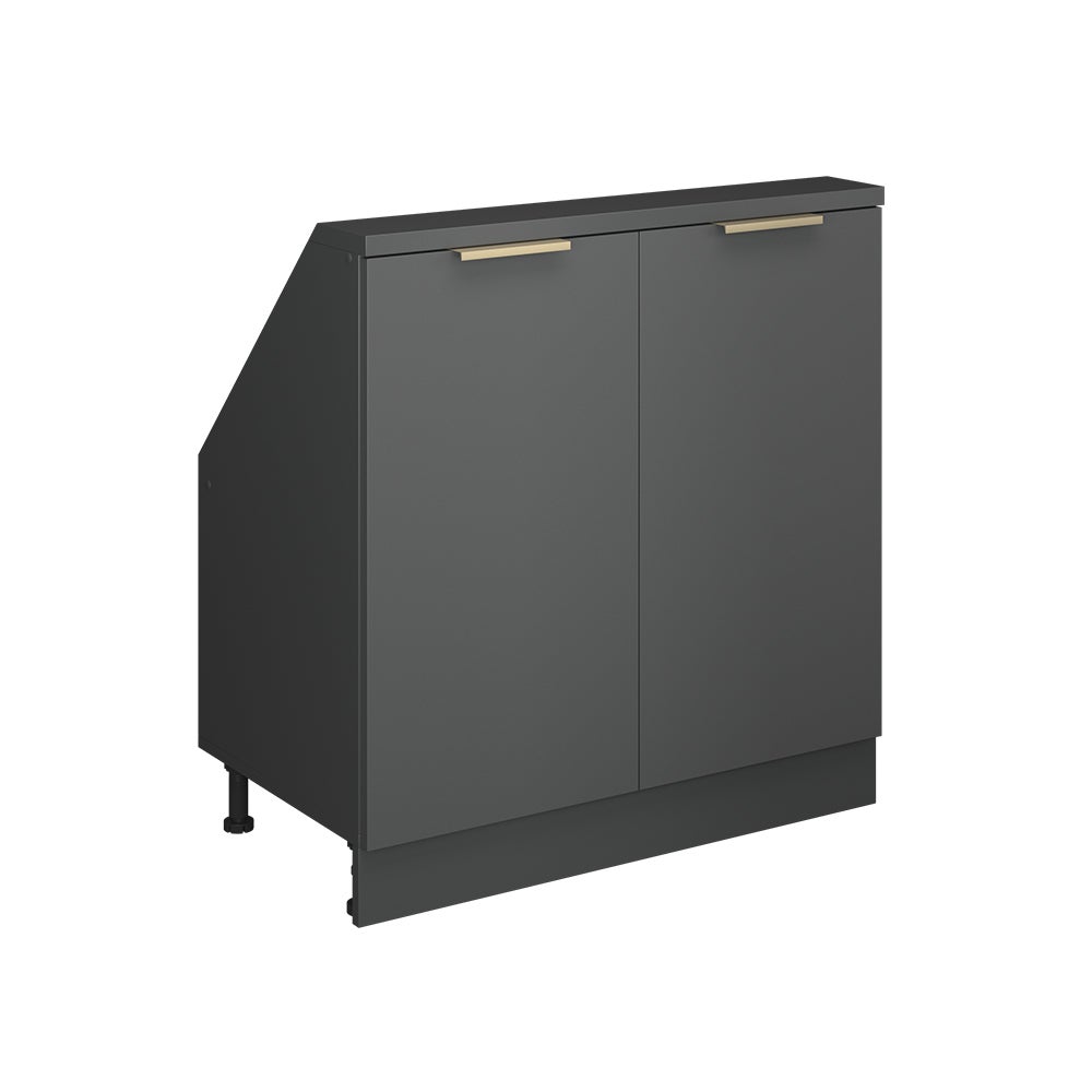 Vicco Szafa skosna Rion, Antracytowo-złoty, 80 x 81.6 cm z 2 drzwiami